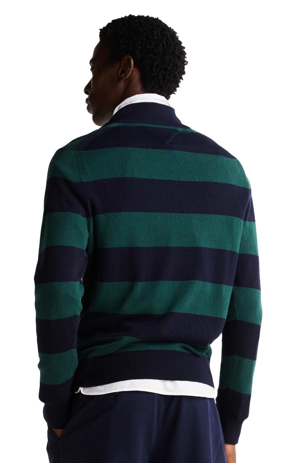 Mens Tommy Hilfiger Half-Zip Mock Turtleneck Jumper - House of Bruar