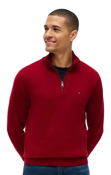 Men's Tommy Hilfiger Half-Zip Mock Turtleneck Jumper