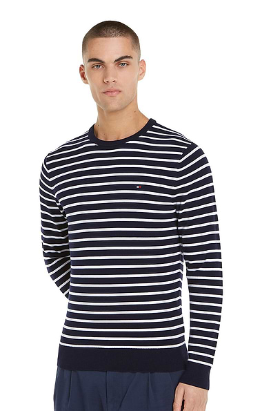 Men's Tommy Hilfiger Crew Neck Flag Embroidery Jumper