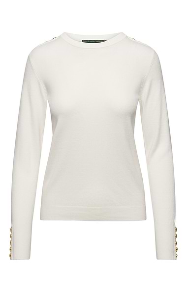 Ladies Holland Cooper Button Knit Crew Neck