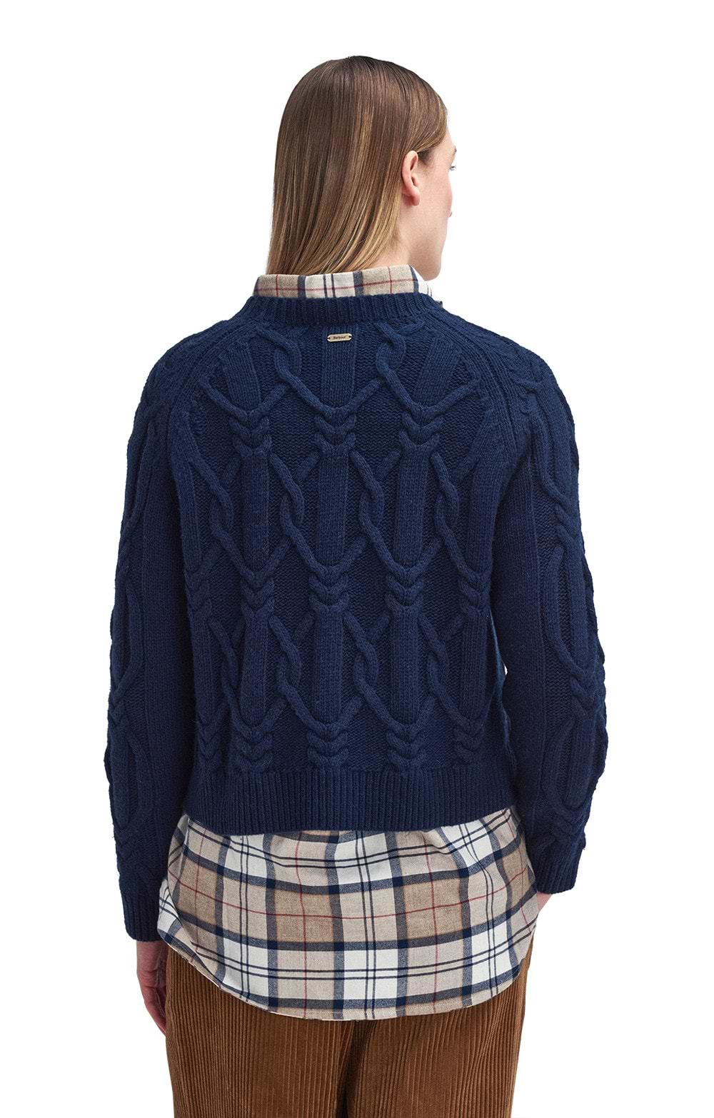 Ladies Barbour Elisha Knit Jumper, Navy - House of Bruar