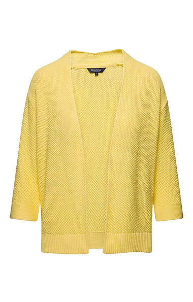 Ladies Edge to Edge Cropped Sleeve Knit Cardigan