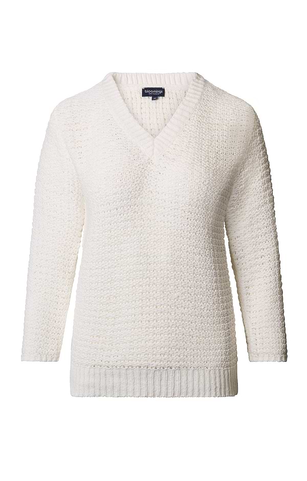 Ladies V Neck Lace Knit Jumper