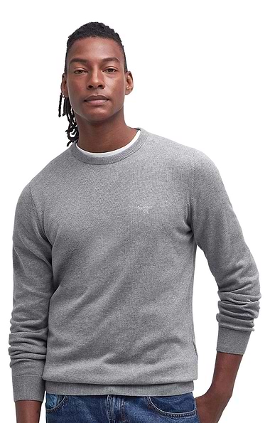 Men's Barbour Pima cotton crew neck sweater