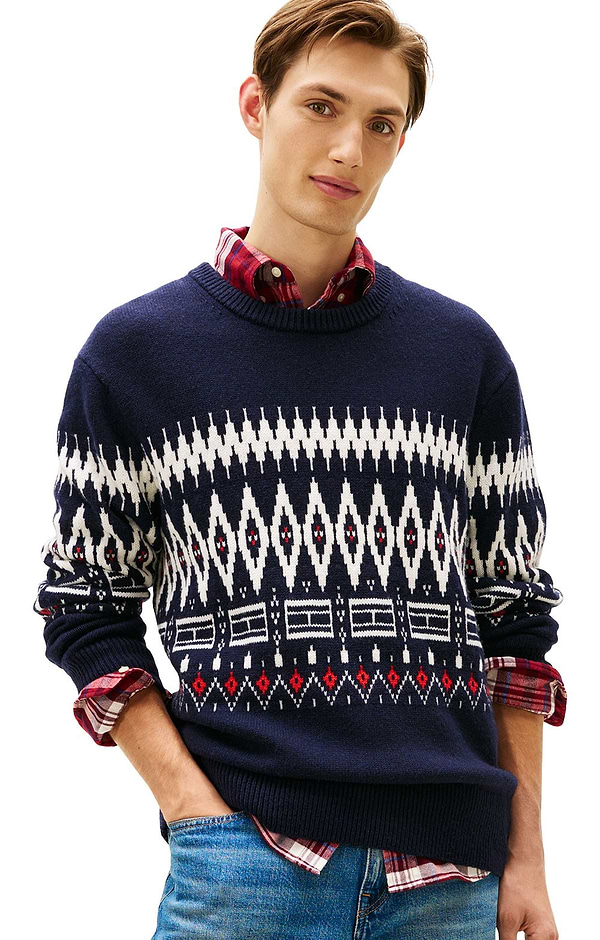 Men's Tommy Hilfiger Fairisle Lambswool Crew Neck