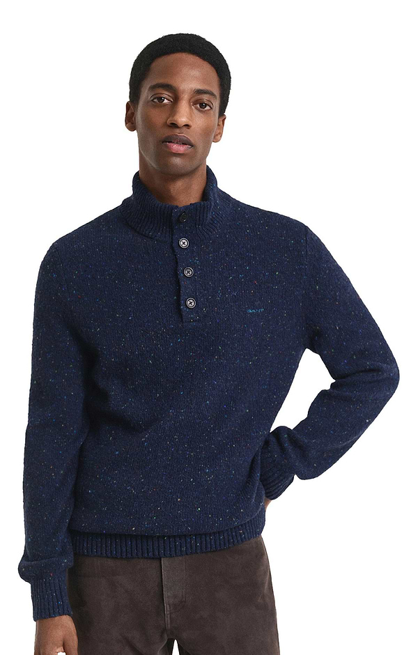 Men's Gant Wool Half Button Jumper