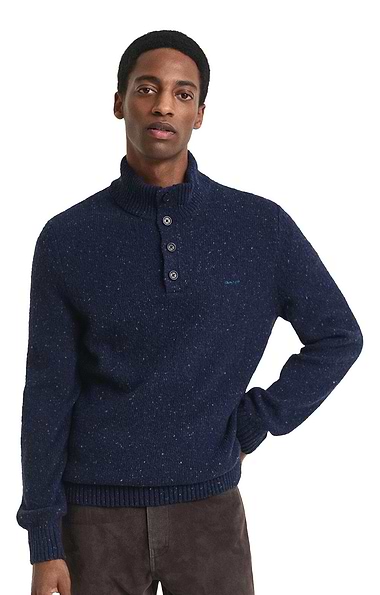 Men's Gant Wool Half Button Jumper