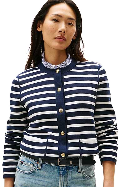 Ladies Tommy Hilfiger Cotton Reversible Cardigan
