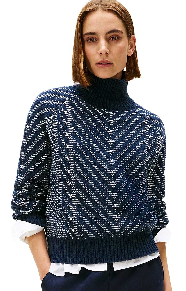 Ladies Tommy Hilfiger Pure Wool Turtle Neck Sweater