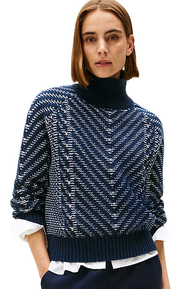 Ladies Tommy Hilfiger Pure Wool Turtle Neck Sweater