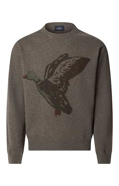 Men's Hackett London Intarsia Duck Crew Sweater