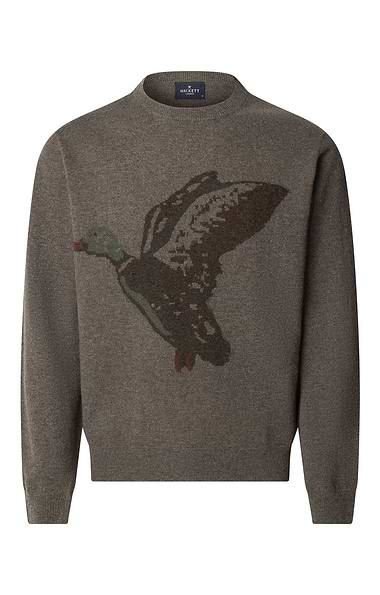 Men's Hackett London Intarsia Duck Crew Sweater