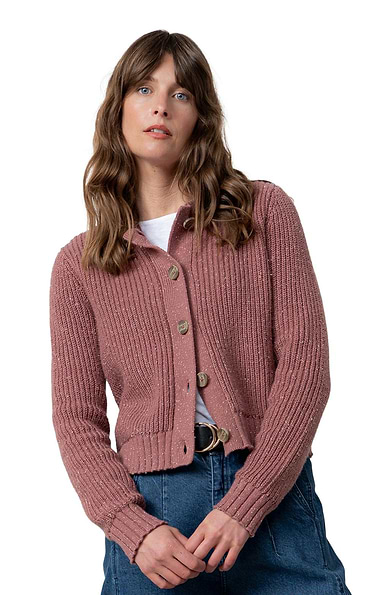 Ladies Lily & Me June Crew Neck Cardigan