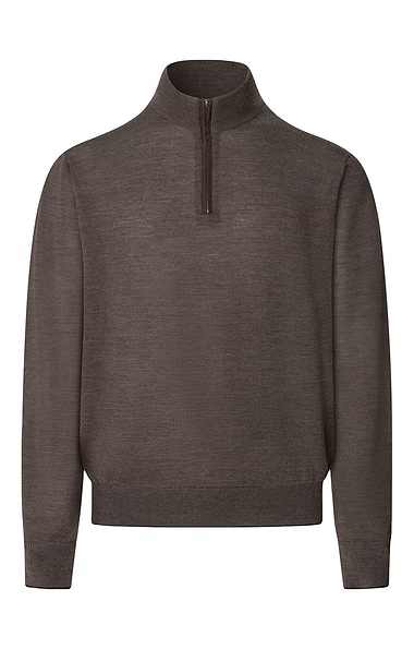 Men's Hackett London Merino Silk Half-Zip Pullover
