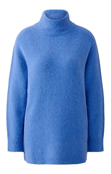 Ladies Oui Alpaca Blend Knit Roll Neck Jumper