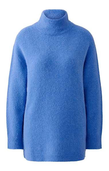Ladies Oui Alpaca Blend Knit Roll Neck Jumper