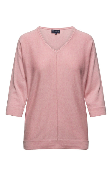 Ladies Relaxed Fit V Neck Knit Sweater