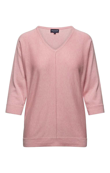 Ladies Relaxed Fit V Neck Knit Sweater