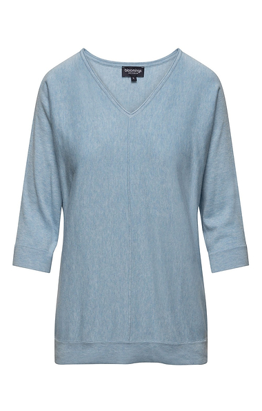 Ladies Relaxed Fit V Neck Knit Sweater