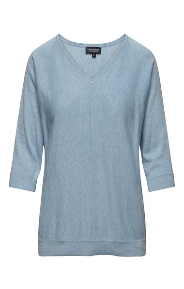 Ladies Relaxed Fit V Neck Knit Sweater