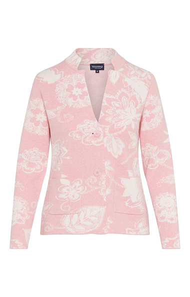 Ladies Cotton Floral Jacquard Blazer