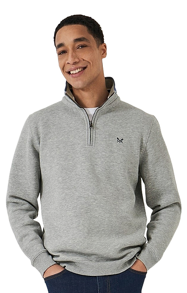 Men's Crew Clothing Classic Knit Half Zip Sweatshirt