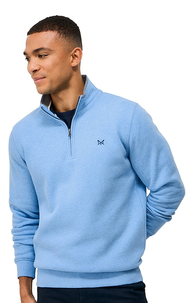Men's Crew Clothing Classic Knit Half Zip Sweatshirt