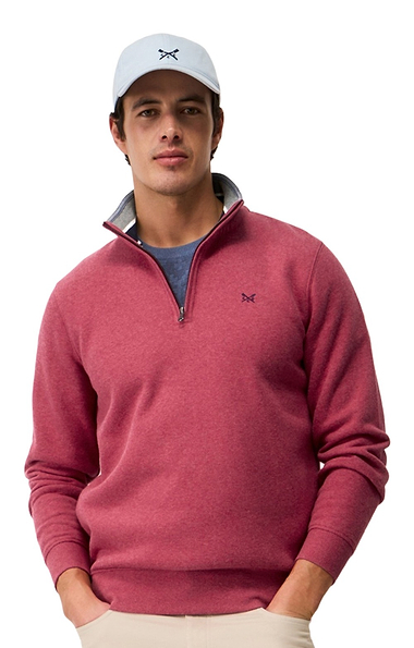 Men's Crew Clothing Classic Knit Half Zip Sweatshirt