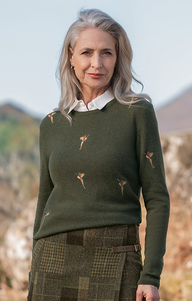 Ladies House of Bruar Pheasant Jumper