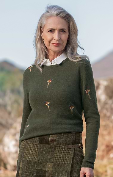 Ladies House of Bruar Pheasant Jumper