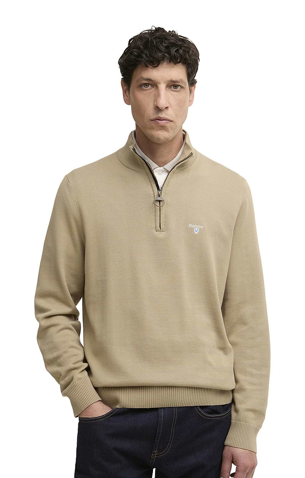 Men's Barbour Lingwood Compact Cotton Half Zip Sweater