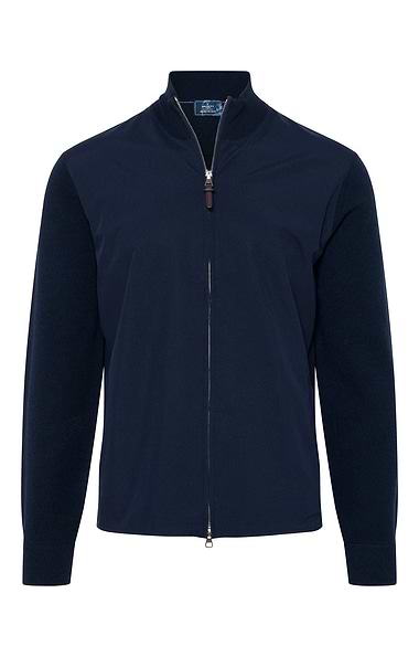 Men's Hackett London Travel Knit Full Zip Hybrid Jacket