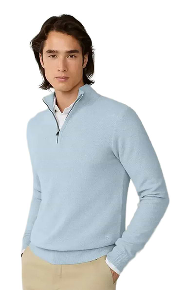 Men's Hackett London Honeycomb Half Zip Jumper