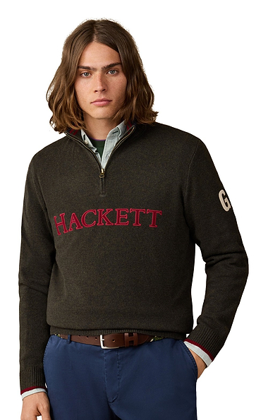 Men’s Hackett London Heritage Knit Half Zip