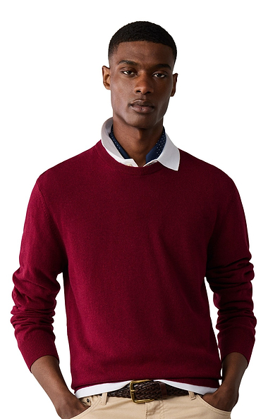 Men’s Hackett London Merino & Cashmere-Rich Crew Neck