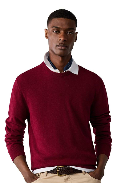 Men’s Hackett London Merino & Cashmere-Rich Crew Neck