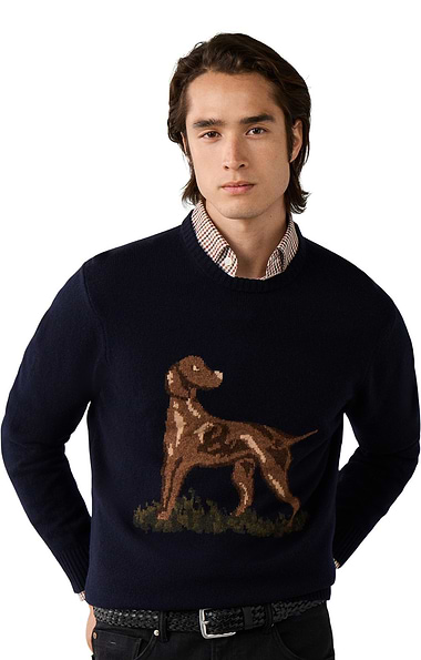 Men’s Hackett London Highland Hound Crew Neck