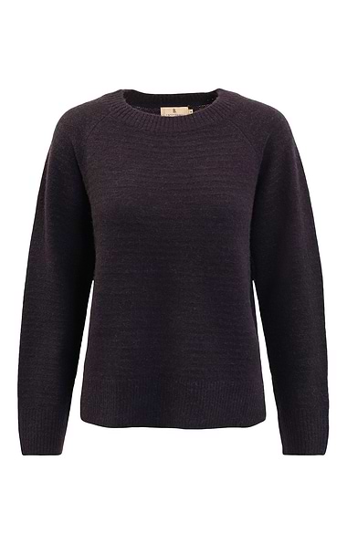 Ladies Wool Alpaca Knit Crew Neck Jumper