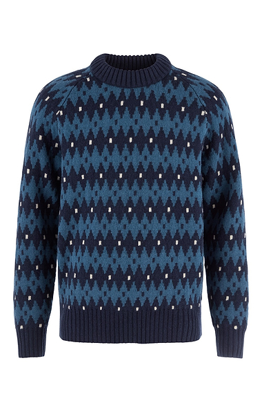 Men’s Fjallraven Ovik Patterned Jacquard Knit Sweater