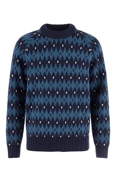 Men’s Fjallraven Ovik Patterned Jacquard Knit Sweater