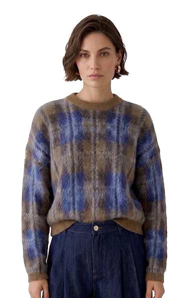Ladies Oui Ombre Chunky Knit Jumper