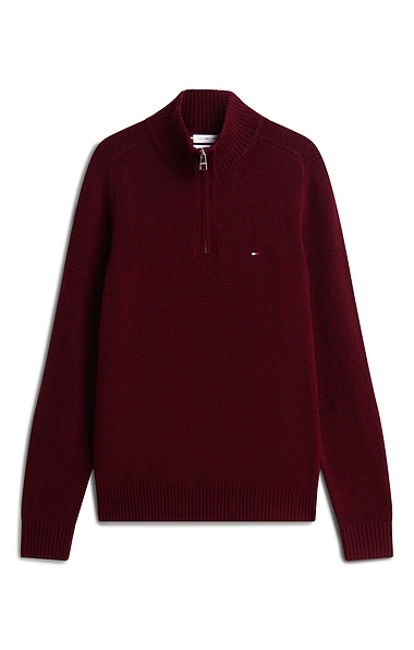 Men's Tommy Hilfiger Lambswool Zip Mock Sweater