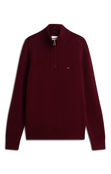 Men's Tommy Hilfiger Lambswool Zip Mock Sweater