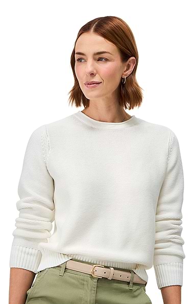 Ladies Crew Clothing Laurie Roll Edge Jumper