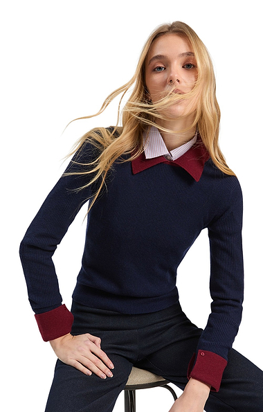 Ladies Vilagallo Wool Mix Knit Polo
