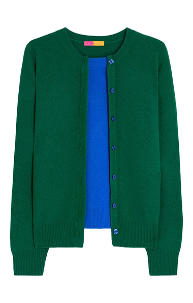 Ladies Vilagallo Lambswool Layer Cardigan