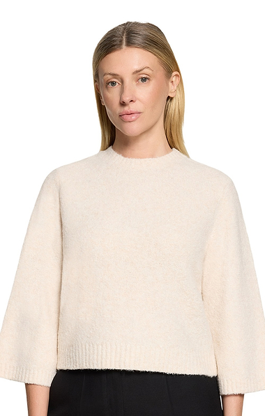Ladies Betty & Co Boucle Knit Crew Neck Jumper