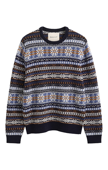 Men's Gant Fairisle Crew Neck