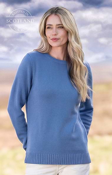 Ladies Bruar Scottish Cashmere Crew Neck