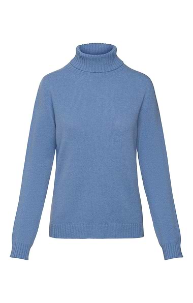 Ladies House of Bruar Cashmere Roll Neck Jumper